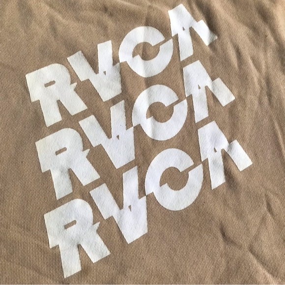 RVCA Slice cropped sweatshirt pullover harvest gold - Picture 5 of 9